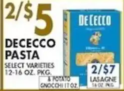 Met Foodmarkets Dececco pasta offer