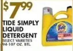 Met Foodmarkets Tide Simply Liquid Detergent offer