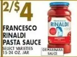 Met Foodmarkets Francesco Rinaldi pasta sauce offer