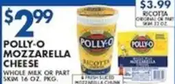Met Foodmarkets Polly-o mozzarella cheese offer