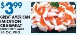 Met Foodmarkets Great american imitation crabmeat offer