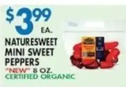 Met Foodmarkets Naturesweet mini sweet peppers offer