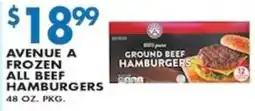 Met Foodmarkets Avenue A frozen all beef hamburgers offer