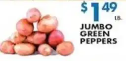 Met Foodmarkets Jumbo Green Peppers offer