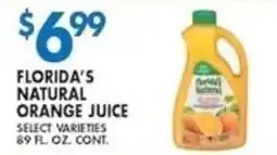Met Foodmarkets Florida's natural orange juice offer
