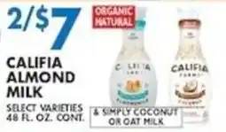 Met Foodmarkets Califia almond milk offer
