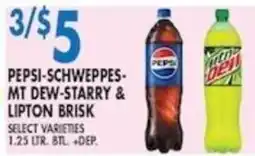 Met Foodmarkets Pepsi-Schweppes Mt Dew-Starry & Lipton Brisk offer