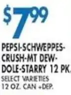 Met Foodmarkets Pepsi-Schweppes-Crush-Mt Dew-Dole-Starrry offer