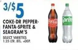 Met Foodmarkets Coke-Dr pepper-Fanta-Sprite & seagram's offer