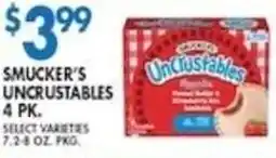 Met Foodmarkets Smucker's Uncrustables 4 pk offer