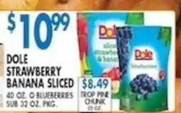 Met Foodmarkets Dole strawberry banana sliced offer