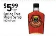 Met Foodmarkets Spring Tree Maple Syrup offer