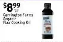 Met Foodmarkets Carrington Farms Organic Flax Cooking Oil offer