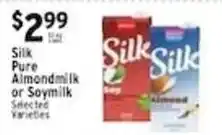 Met Foodmarkets Silk Pure Almondmilk or Soymilk offer