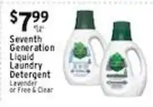 Met Foodmarkets Seventh Generation Liquid Laundry Detergent offer