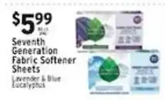 Met Foodmarkets Seventh Generation Fabric Softener Sheets offer