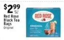Met Foodmarkets Red Rose Black Tea Bags Original offer