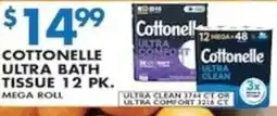 Met Foodmarkets Cottonelle ultra bath tissue 12 pk offer
