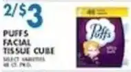 Met Foodmarkets Puffs facial tissue cube offer