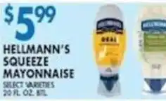 Met Foodmarkets Hellmann's squeeze mayonnaise offer