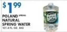 Met Foodmarkets Poland Springs natural spring water offer