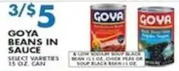 Met Foodmarkets Goya beans in sauce offer