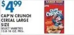Met Foodmarkets Cap'n Crunch cereal large size offer