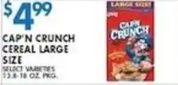 Cap'n Crunch cereal large size