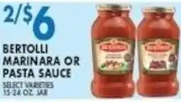 Met Foodmarkets Bertolli marinara or pasta sauce offer