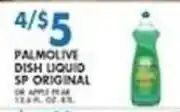 Met Foodmarkets Palmolive dish liquid sp original offer