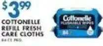 Met Foodmarkets Cottonelle fresh care cloths offer