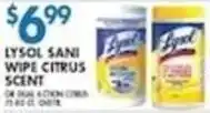 Met Foodmarkets Lysol Sanitizing Wipe Citrus Scent offer