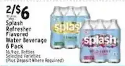 Met Foodmarkets Splash Refresher Flavored Water Beverage offer