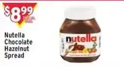 Met Foodmarkets Nutella chocolate hazelnut spread offer