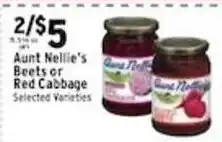 Met Foodmarkets Aunt Nellie's Beets or Red Cabbage offer