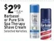 Met Foodmarkets Barbasol or Pure Silk Spa Therapy Shave Cream offer