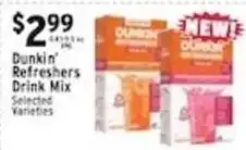 Met Foodmarkets Dunkin' Refreshers Drink Mix offer