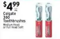 Met Foodmarkets Colgate 360 Toothbrushes offer