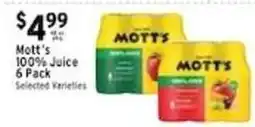 Met Foodmarkets Mott's 100% Juice offer
