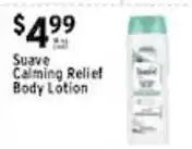 Met Foodmarkets Suave calming relief body lotion offer