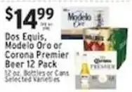 Met Foodmarkets Dos Equis, Modelo Oro or Corona Premier Beer offer