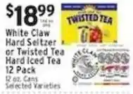 Met Foodmarkets White Claw Hard Seltzer or Twisted Tea Hard Iced Tea offer
