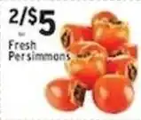 Met Foodmarkets Fresh Persimmons offer