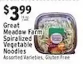Met Foodmarkets Great Meadow Farm Spirализed Vegetable Noodles offer