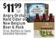 Met Foodmarkets Angry Orchard Hard Cider or New Belgium Beer 6 Pack offer