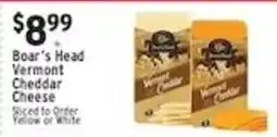 Met Foodmarkets Boar's Head Vermont Cheddar Cheese offer