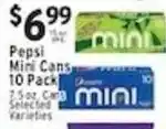 Met Foodmarkets Pepsi mini cans offer