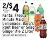 Met Foodmarkets Fanta, Fresca, Minute Maid Lemonade, Barq's Root Beer or Seagram's Ginger Ale offer