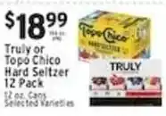 Met Foodmarkets Truly or Topo Chico Hard Seltzer offer