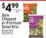 Met Foodmarkets Dole chopped or premium salad kits offer